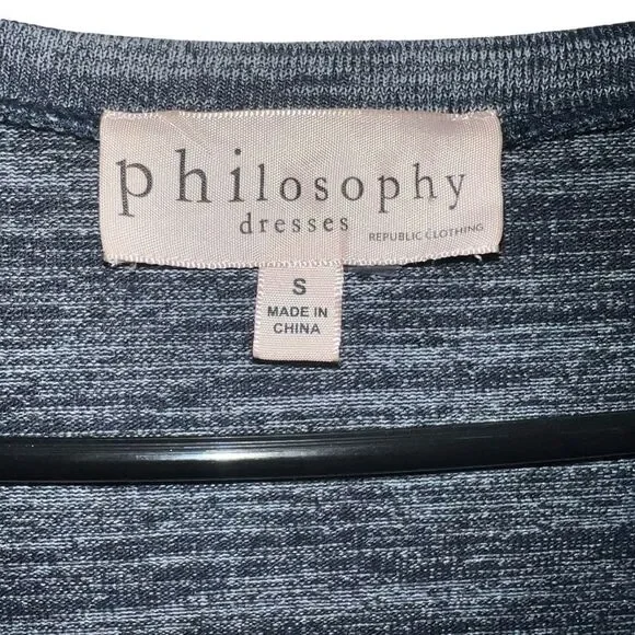 Women's Philosophy Dresses Dress Navy Blue / Gray Madi Size S - Picture 3 of 6